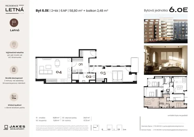 Prodej bytu 2+kk, Praha, 46 m2