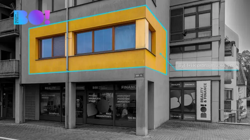 Pronájem bytu 1+1, Přerov, nábř. Protifašistických bojovníků, 44 m2