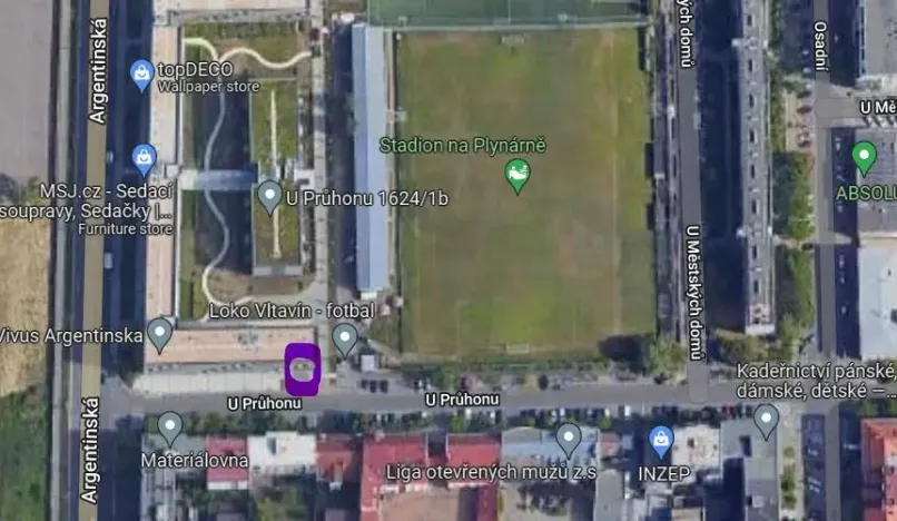 Pronájem garážového stání, Praha - Holešovice, Argentinská, 13 m2