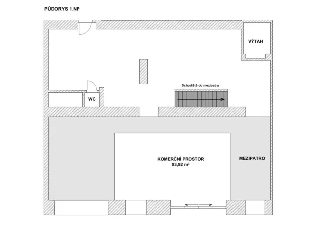 Prodej obchodního prostoru, Brno - Zábrdovice, Koliště, 168 m2