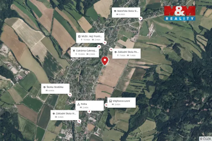 Prodej pozemku pro bydlení, Vikýřovice, 889 m2