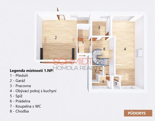 Prodej rodinného domu, Hustopeče, Gen. Peřiny, 201 m2