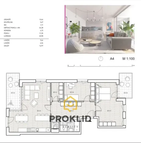 Prodej bytu 4+kk, Olomouc, Milana Ticháka, 108 m2