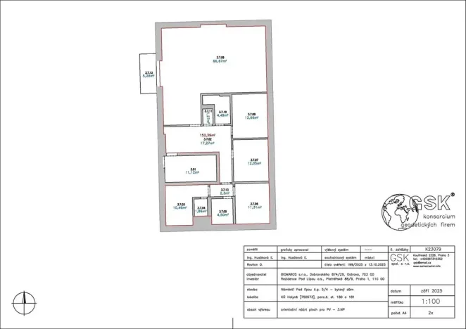 Prodej bytu 5+kk, Praha - Holyně, náměstí Pod lípou, 150 m2