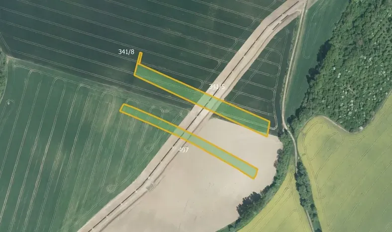 Prodej podílu pole, Honětice, 9179 m2