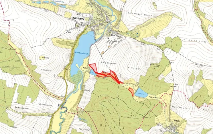 Prodej louky, Kamberk, 36264 m2