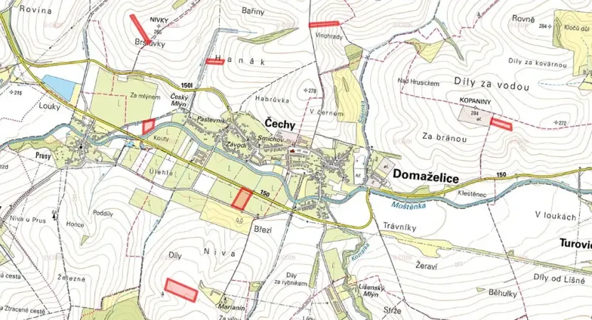 Prodej pole, Čechy, 41619 m2