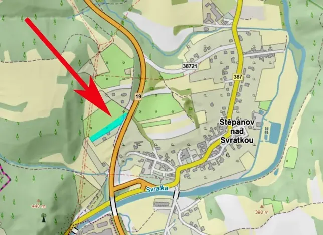 Prodej pozemku pro bydlení, Štěpánov nad Svratkou, 3802 m2