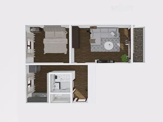 Pronájem bytu 2+1, Karviná, Čajkovského, 51 m2