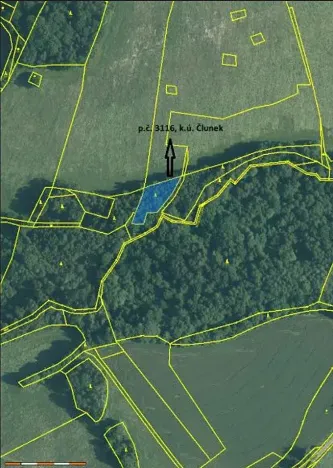 Prodej lesa, Člunek, 1493 m2