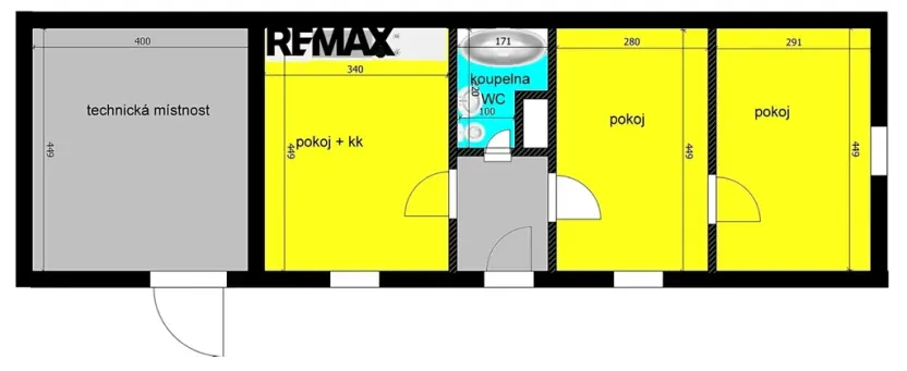 Prodej rodinného domu, Městec Králové, U Nového, 44 m2