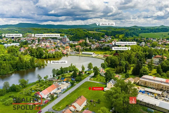 Prodej pozemku pro bydlení, Jablonné v Podještědí - Zámecká, 1942 m2