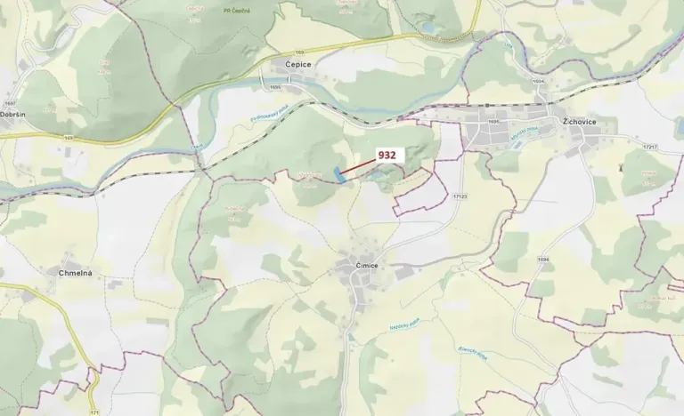 Dražba lesa, Rabí, 7006 m2