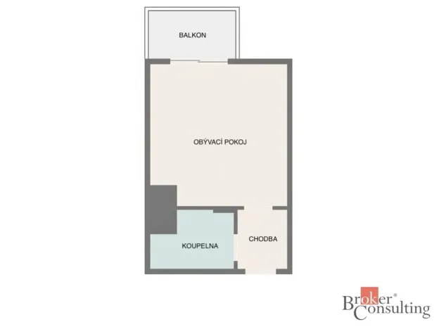 Pronájem bytu 1+kk, Praha - Vršovice, Krymská, 25 m2