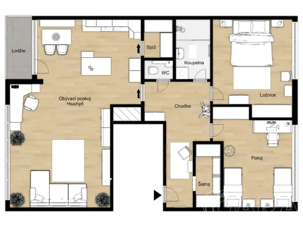 Prodej bytu 3+kk, Praha, Cíglerova, 101 m2