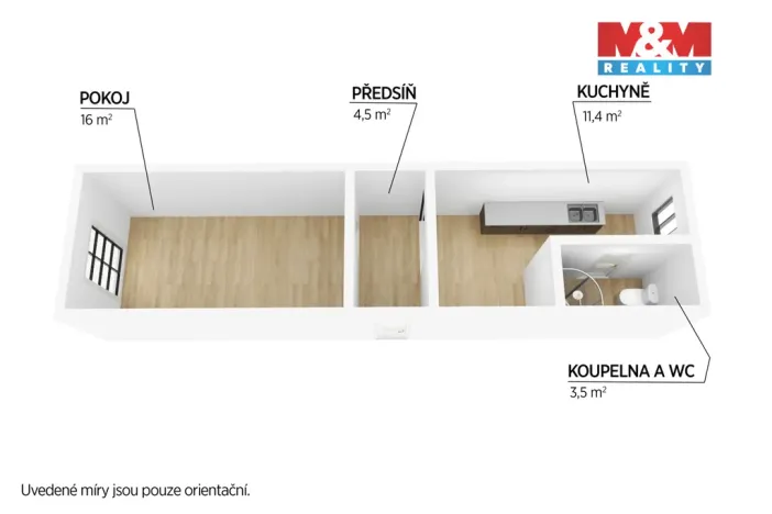Pronájem bytu 1+1, Plzeň - Východní Předměstí, Koterovská, 37 m2