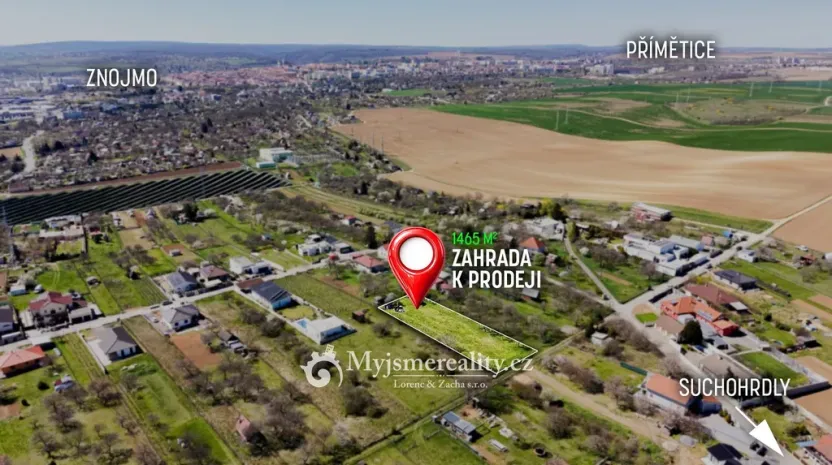 Prodej zahrady, Suchohrdly, 1465 m2