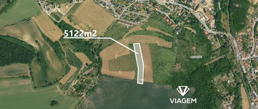 Prodej pole, Kralupy nad Vltavou, 5122 m2