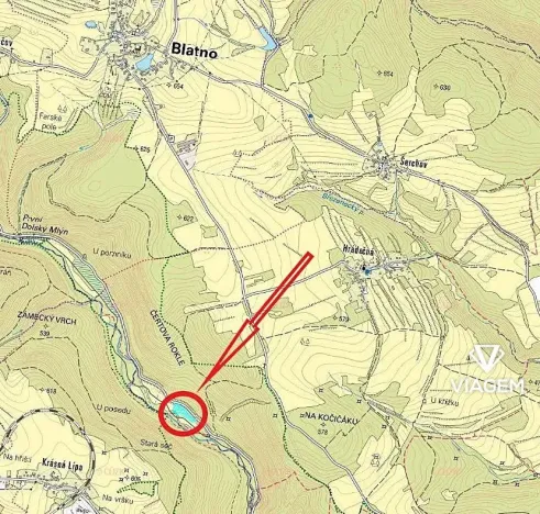 Prodej pole, Blatno, 7300 m2