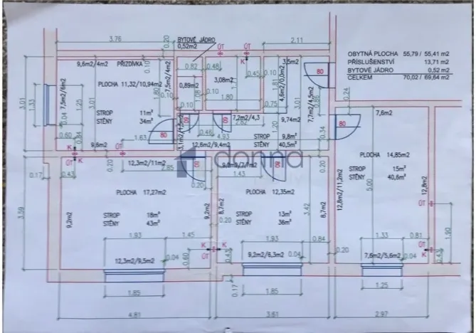 Pronájem bytu 3+1, Praha, Dubečská, 70 m2