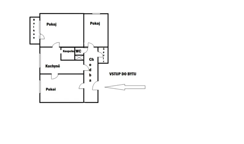 Prodej bytu 3+1, Kojetín, Tyršova, 71 m2
