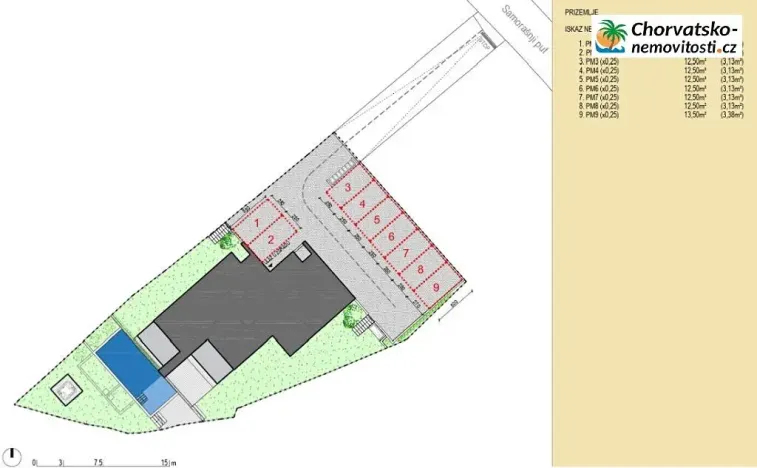 Prodej bytu 3+kk, Novalja, Chorvatsko, 72 m2