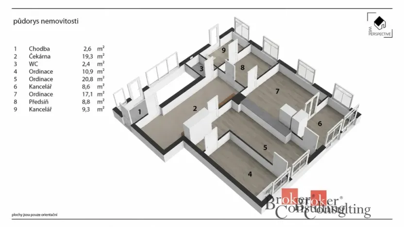 Prodej ordinace, Hradec Králové - Kukleny, Pražská třída, 395 m2
