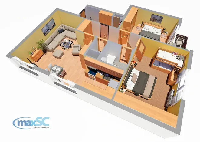 Prodej bytu 3+kk, Býšť, 77 m2