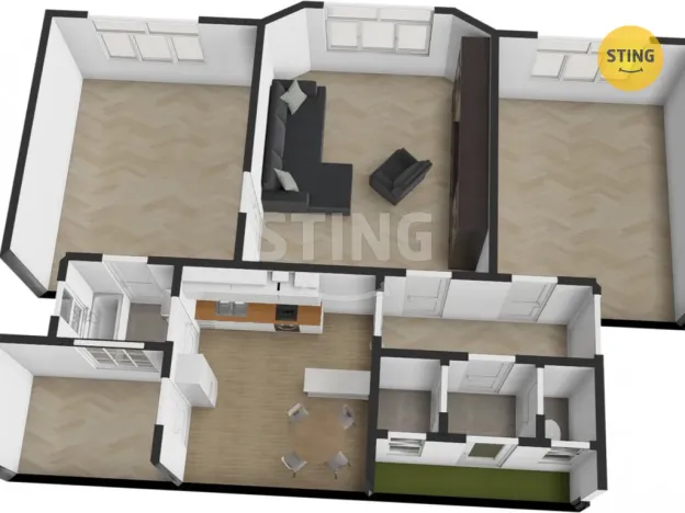 Prodej bytu 3+1, Olomouc, Nábřeží, 119 m2