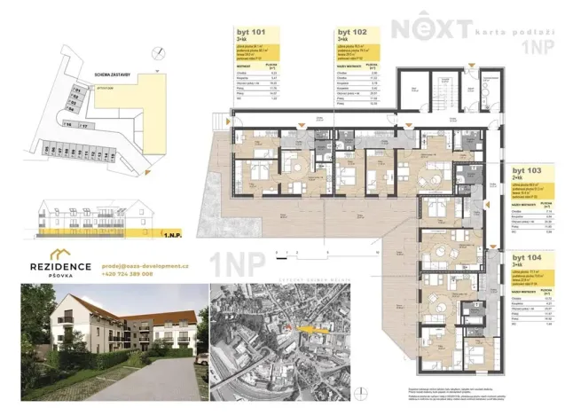Prodej bytu 3+kk, Mělník, Českolipská, 80 m2