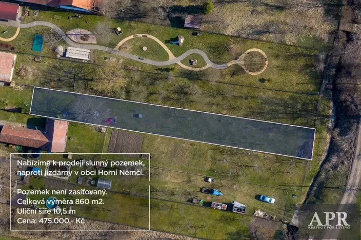 Prodej zahrady, Horní Němčí, 860 m2