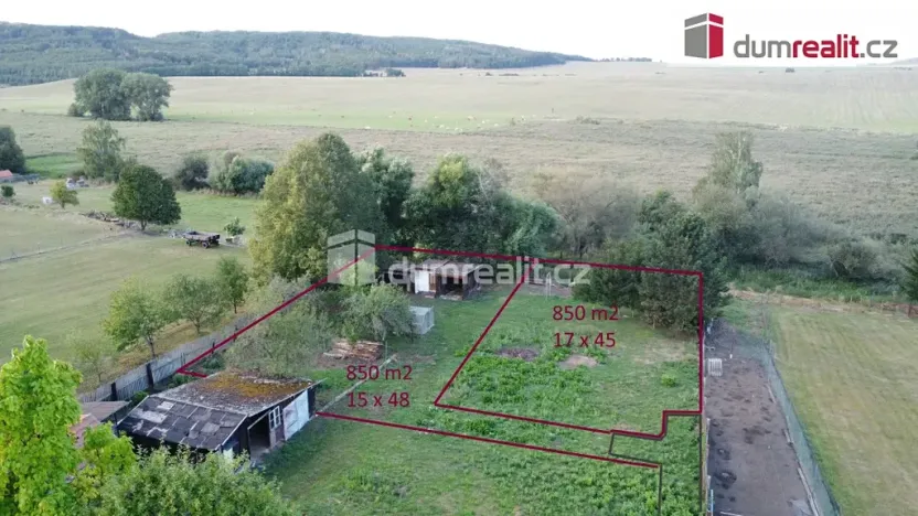 Prodej pozemku pro bydlení, Vroutek, Nádražní, 1810 m2