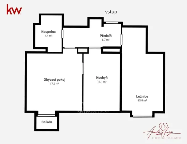 Pronájem bytu 2+1, Příbram, Politických vězňů, 55 m2