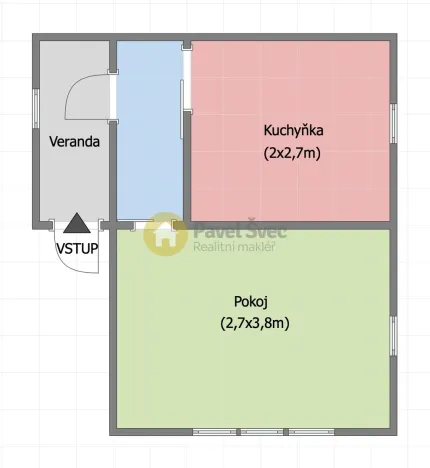 Pronájem chaty, Sousedovice - Smiradice, 20 m2