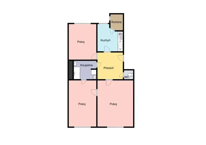 Pronájem bytu 3+1, Praha - Smíchov, Holečkova, 84 m2
