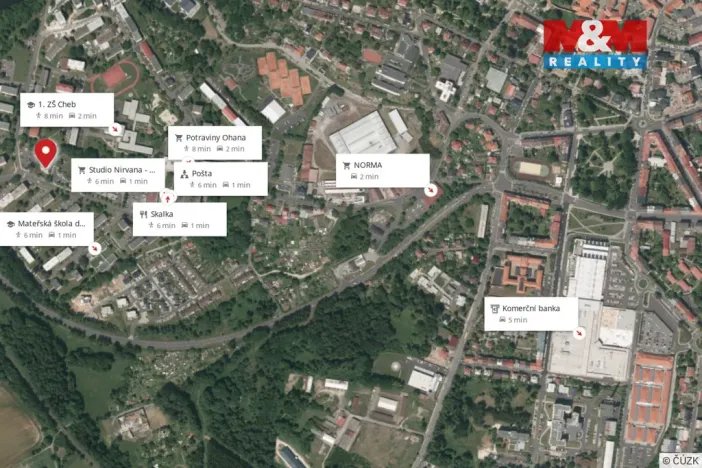 Pronájem bytu 3+1, Cheb, Přátelství, 71 m2