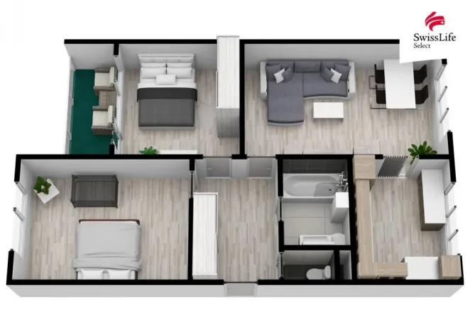 Prodej bytu 3+1, Plzeň, Hodonínská, 78 m2