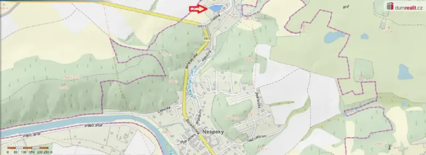 Prodej pozemku pro bydlení, Nespeky, Nad Splavem, 2256 m2