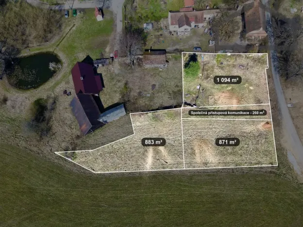 Prodej pozemku pro bydlení, Planá - Zliv, 883 m2