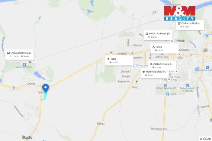 Prodej pozemku pro bydlení, Přelouč - Lhota, 1000 m2