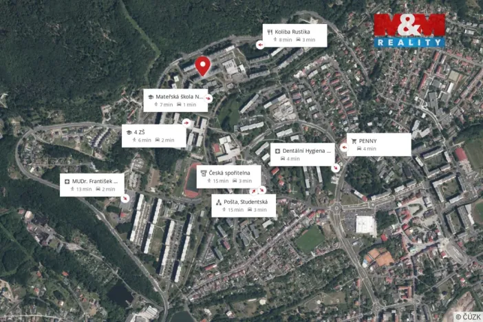 Prodej bytu 1+1, Jirkov, K. Marxe, 36 m2