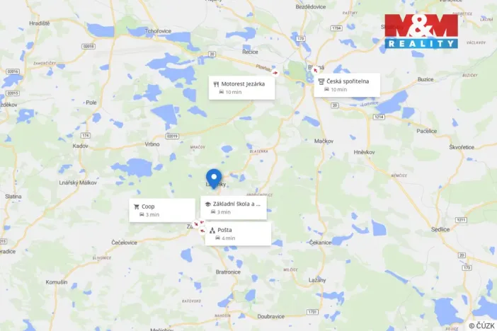 Prodej komerčního pozemku, Lažánky, 8842 m2