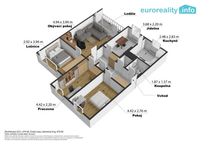 Prodej bytu 5+1, Česká Lípa, Zhořelecká, 86 m2