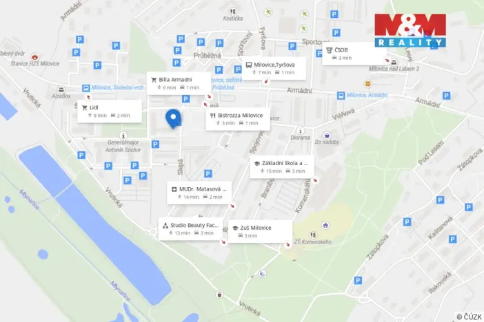 Prodej bytu 2+kk, Milovice - Mladá, Slepá, 37 m2