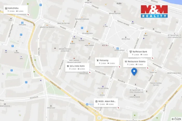 Pronájem bytu 1+kk, Kolín - Kolín I, Karlova, 25 m2