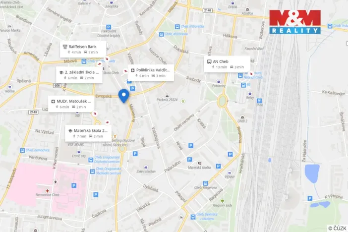 Prodej bytu 1+kk, Cheb, Mánesova, 26 m2