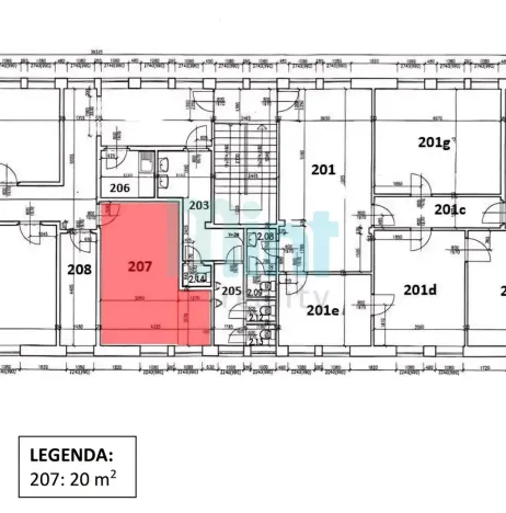 Pronájem kanceláře, Ostrava, Teslova, 20 m2
