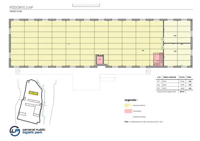 Pronájem skladu, Ostrov, 200 m2
