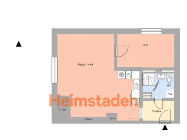 Pronájem bytu 2+kk, Ostrava - Moravská Ostrava, Výstavní, 45 m2