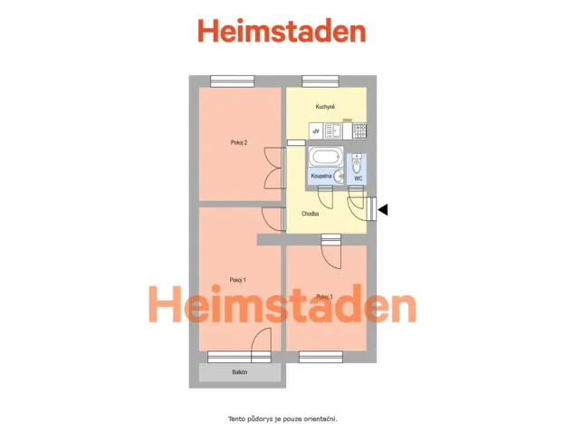 Pronájem bytu 3+1, Paskov, Bělská, 70 m2
